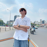  Áo Sơ Mi Carhartt WIP Logo Lounge Shirt in White 