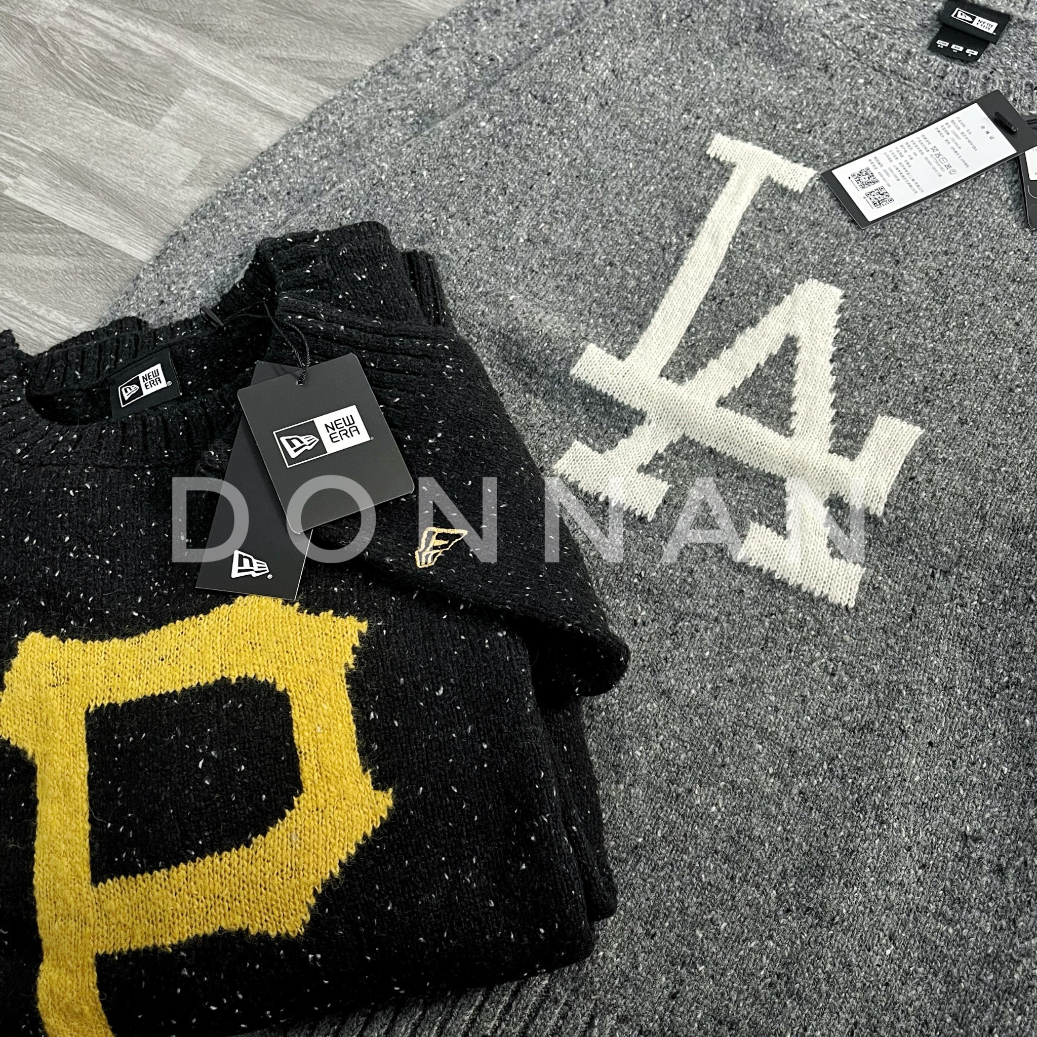 Áo Sweater Len New Era x MLB Rainbow Dot LA Dodgers Gray 13338657