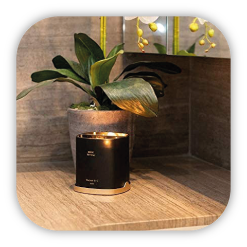 Bộ nến thơm đôi Maison 21G Duo Candle - Đen