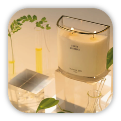 Nến bán nguyệt Maison 21G Halfmoon Candle - Trong suốt