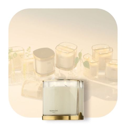 Nến bán nguyệt Maison 21G Halfmoon Candle - Trong suốt