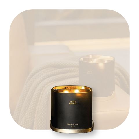 Bộ nến thơm đôi Maison 21G Duo Candle - Đen