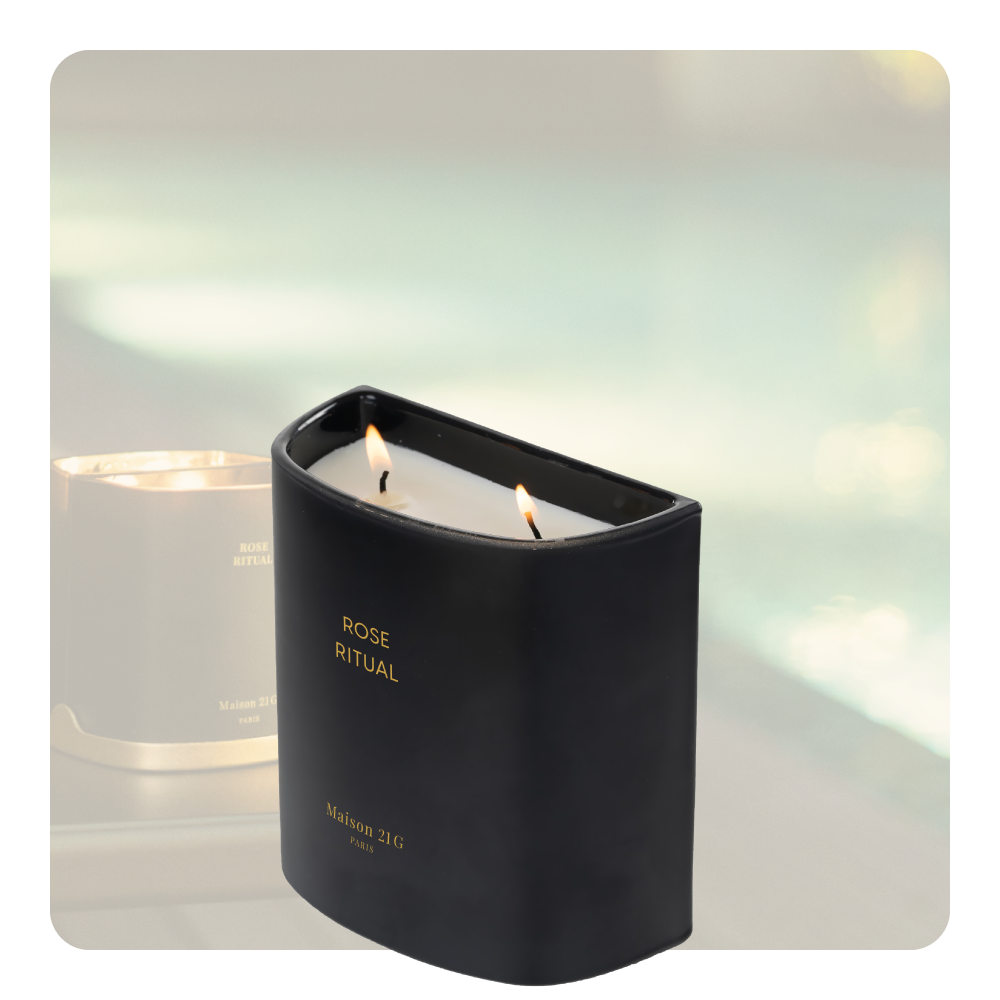 Nến bán nguyệt Maison 21G Halfmoon Candle - Đen