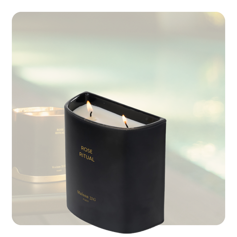 Nến bán nguyệt Maison 21G Halfmoon Candle - Đen