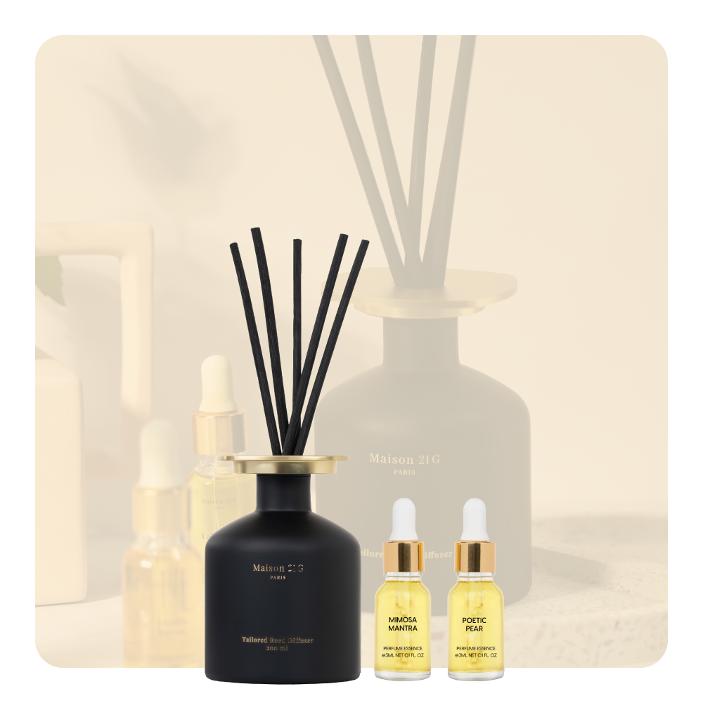 Bình khuếch tán tinh dầu Maison 21G Reed Diffuser (2 chai Home Oil)