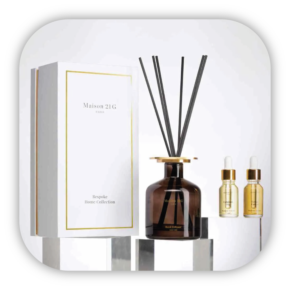 Bình khuếch tán tinh dầu Maison 21G Reed Diffuser (2 chai Home Oil)