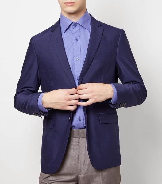  Valentino Creations Navy Blue Blazer 