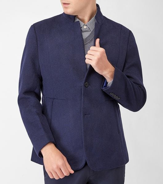  Áo khoác dạ nam Overcoat Valentino Creations VLOC-200068R-BL8 