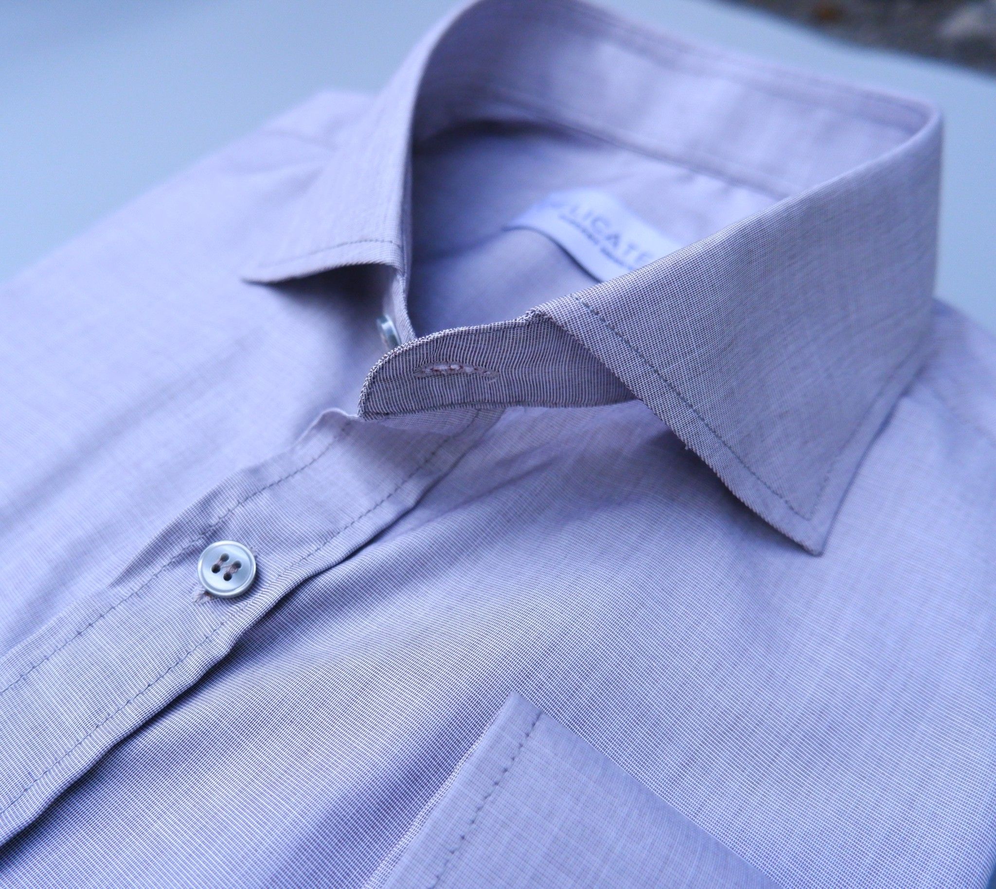  Sơ Mi Xám Tro - Cổ Cut Away - Light Grey Shirt 