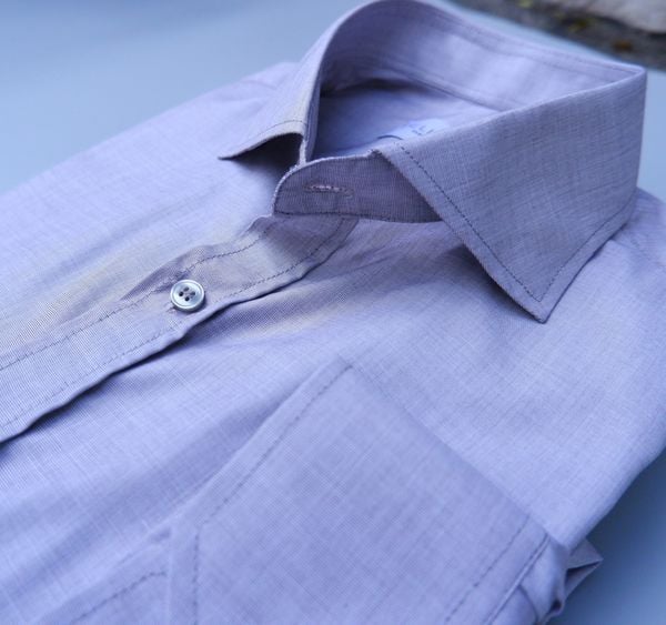  Sơ Mi Xám Tro - Cổ Cut Away - Light Grey Shirt 