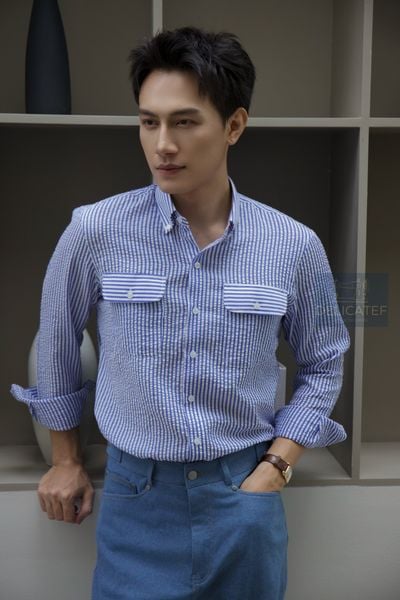  Cotton Seersucker Shirt 