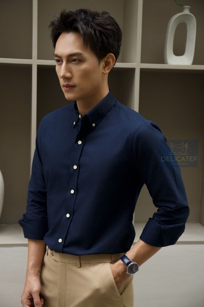  Oxford Shirt - Sơ mi Oxford màu xanh Navy (tối) 