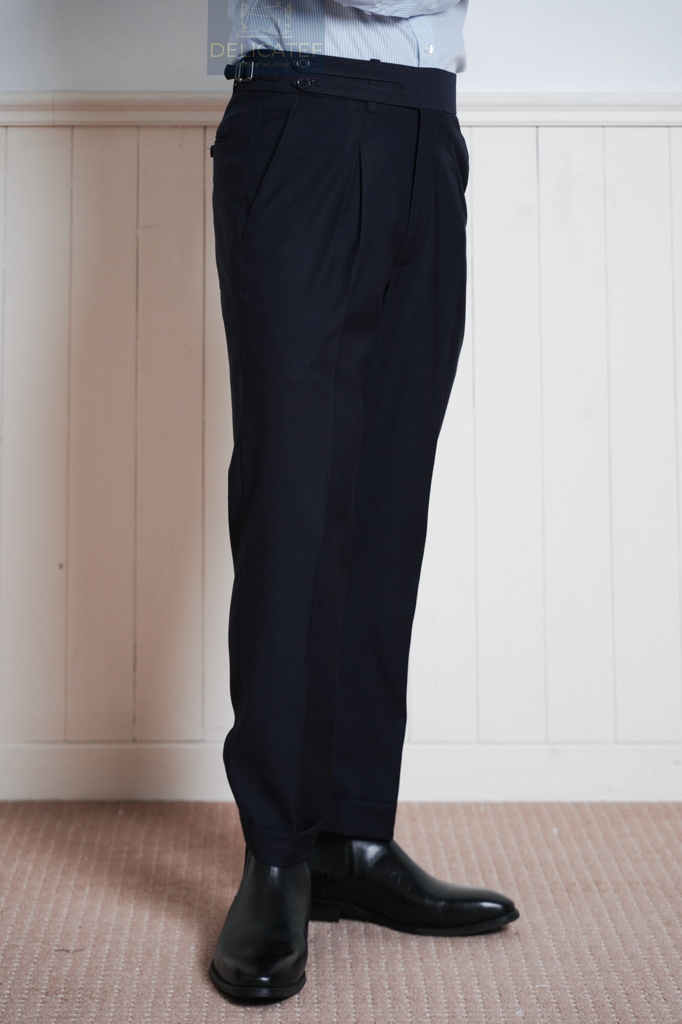  Sidetab Trouser Navy Blue - Quần Sidetab xanh navy 