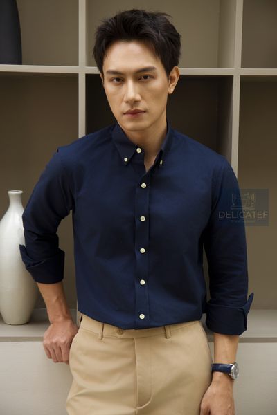  Oxford Shirt - Sơ mi Oxford màu xanh Navy (tối) 