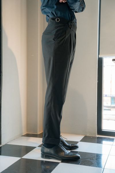  Quần âu sidetab đen / Black Sidetab Trousers 