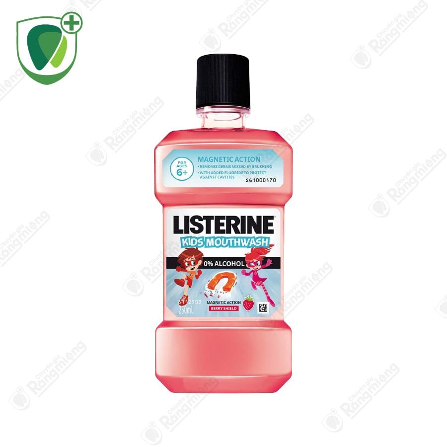 Nước súc miệng trẻ em Listerine Kids Mouthwash 250ml