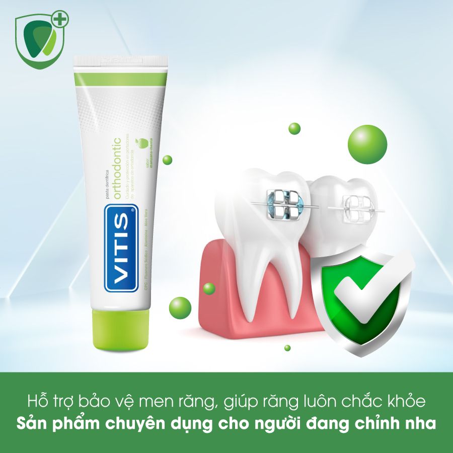 Kem đánh răng cho người mang khí cụ chỉnh nha Vitis Orthodontic 100ml