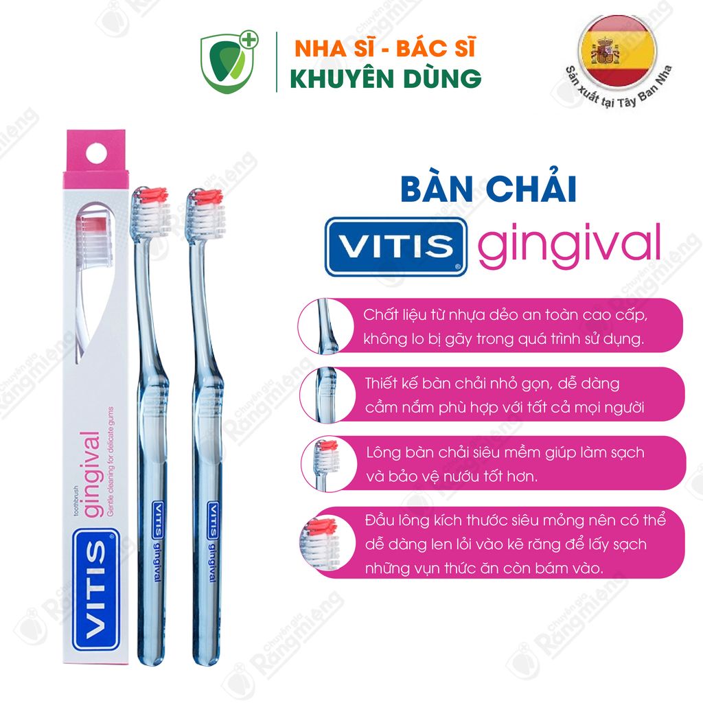 Bàn chải chăm sóc nướu răng Vitis Gingival