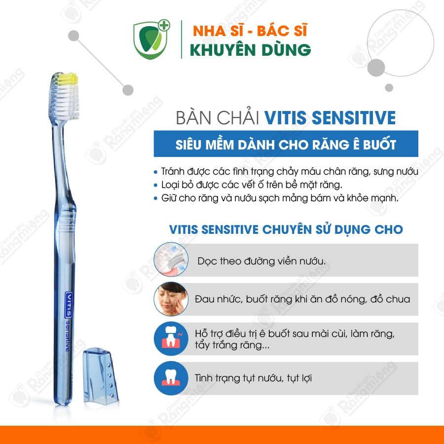 Bàn chải chăm sóc răng ê buốt Vitis Sensitive