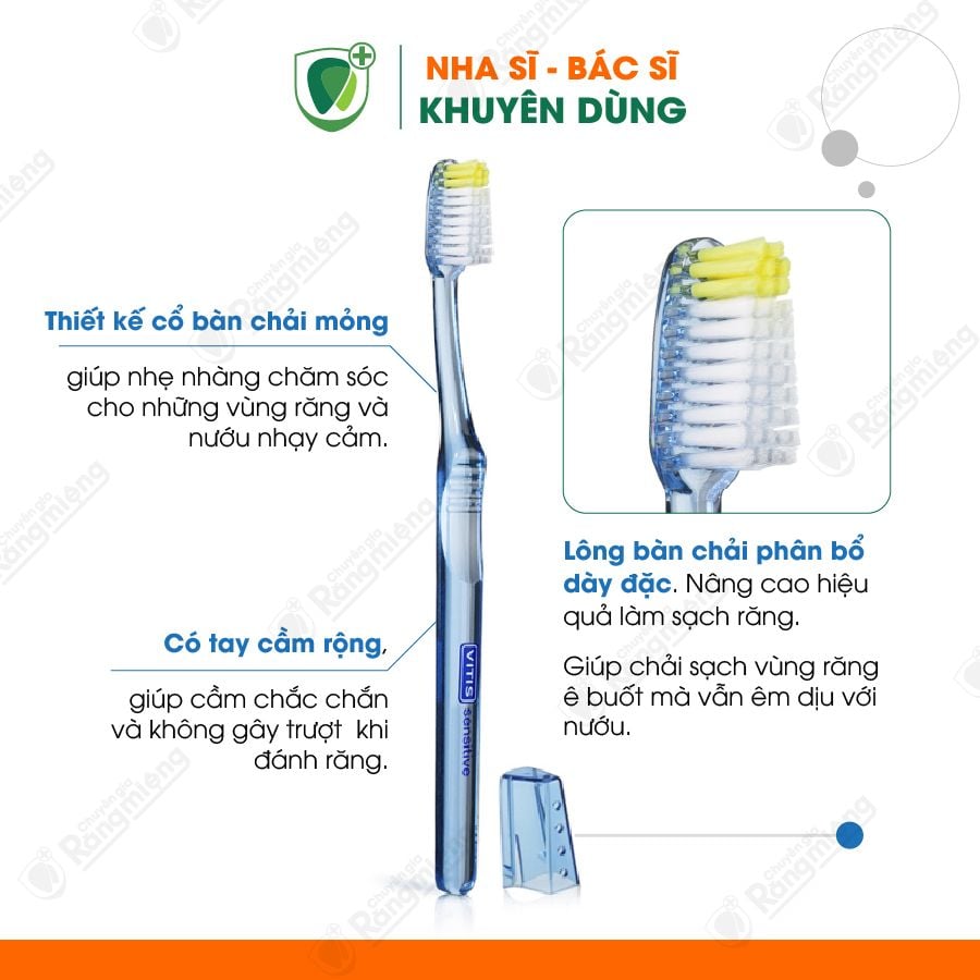 Bàn chải chăm sóc răng ê buốt Vitis Sensitive