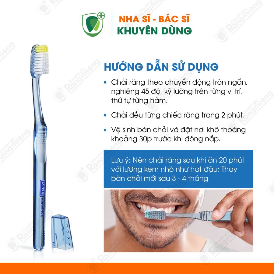 Bàn chải chăm sóc răng ê buốt Vitis Sensitive