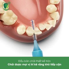 Bàn chải kẽ răng cơ bản Tepe IDB 0.6mm xanh dương Original Blue