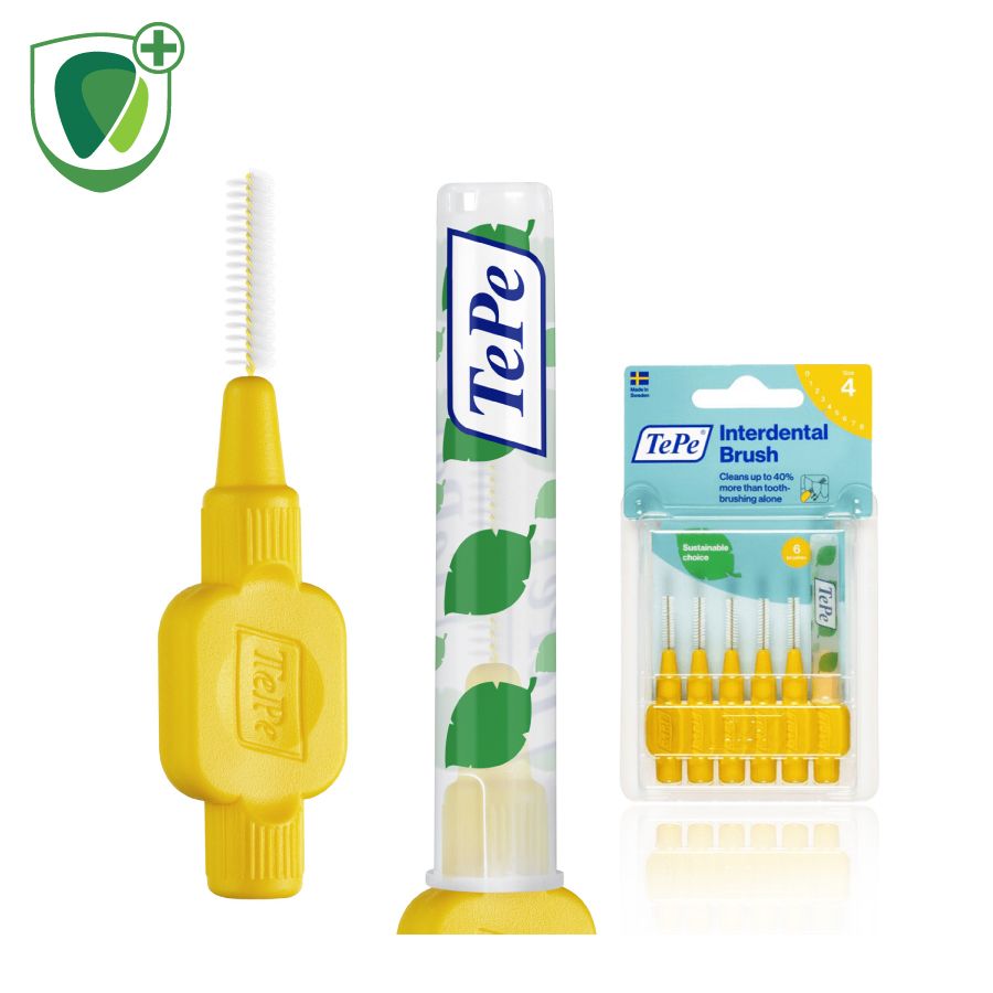 Bàn chải kẽ răng cơ bản Tepe IDB 0.7mm màu vàng Original Yellow