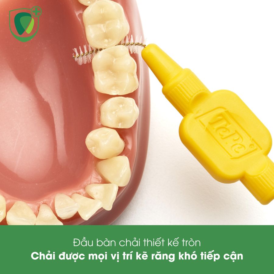 Bàn chải kẽ răng cơ bản Tepe IDB 0.7mm màu vàng Original Yellow