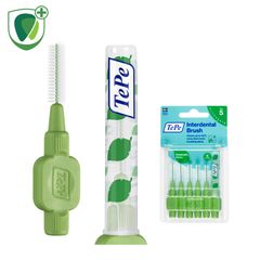 Bàn chải kẽ răng cơ bản Tepe IDB 0.8mm xanh lá Original Green