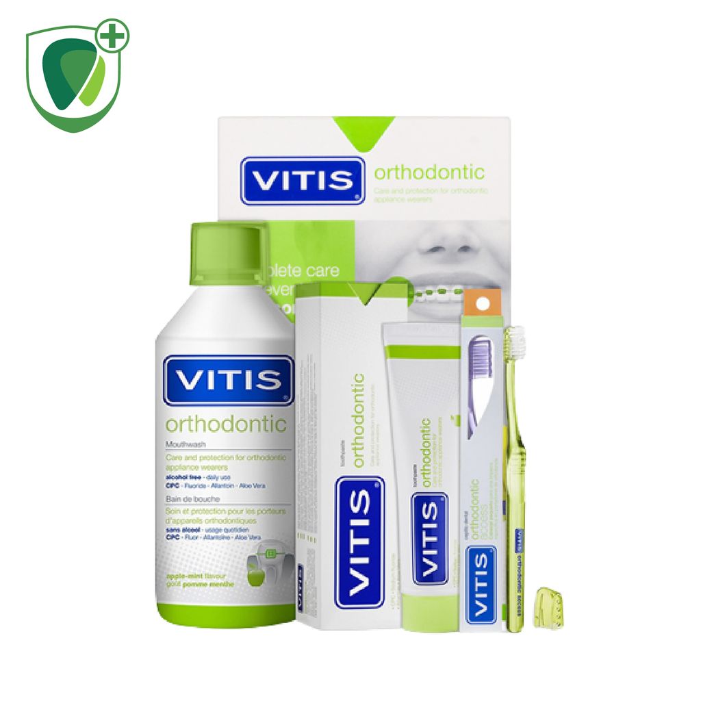 Bộ chăm sóc dành cho răng chỉnh nha Vitis Orthodontic Mixed Pack