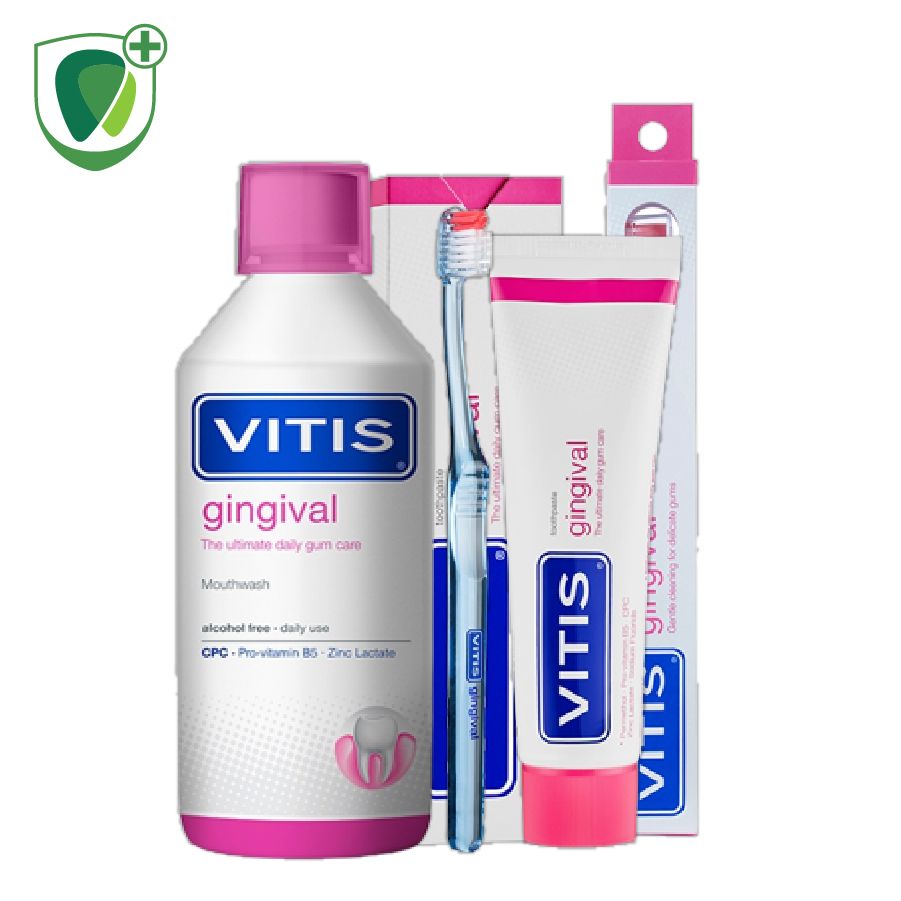 Bộ chăm sóc nướu răng Vitis Gingival Mixed Pack