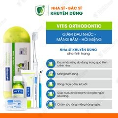 Bộ sản phẩm chăm sóc răng chỉnh nha 5 món Vitis Orthodontic Access Kit