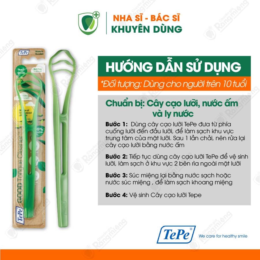 Cây cạo lưỡi thân thiện môi trường TePe GOOD Tongue