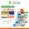 Combo 4 món dành cho tình trạng hôi miệng, Gồm kem đánh răng, nước súc miệng, xịt thơm miệng, cây cạo lưỡi