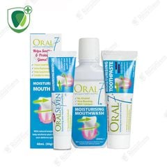 Combo 3 món giữ ẩm, giảm khô miệng tức thì Oral7 Moisturising, chính hãng Anh