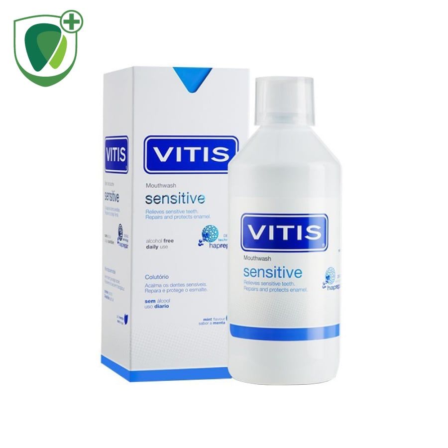 Nước súc miệng Vitis Sensitive ngăn ngừa ê buốt cho răng nhạy cảm