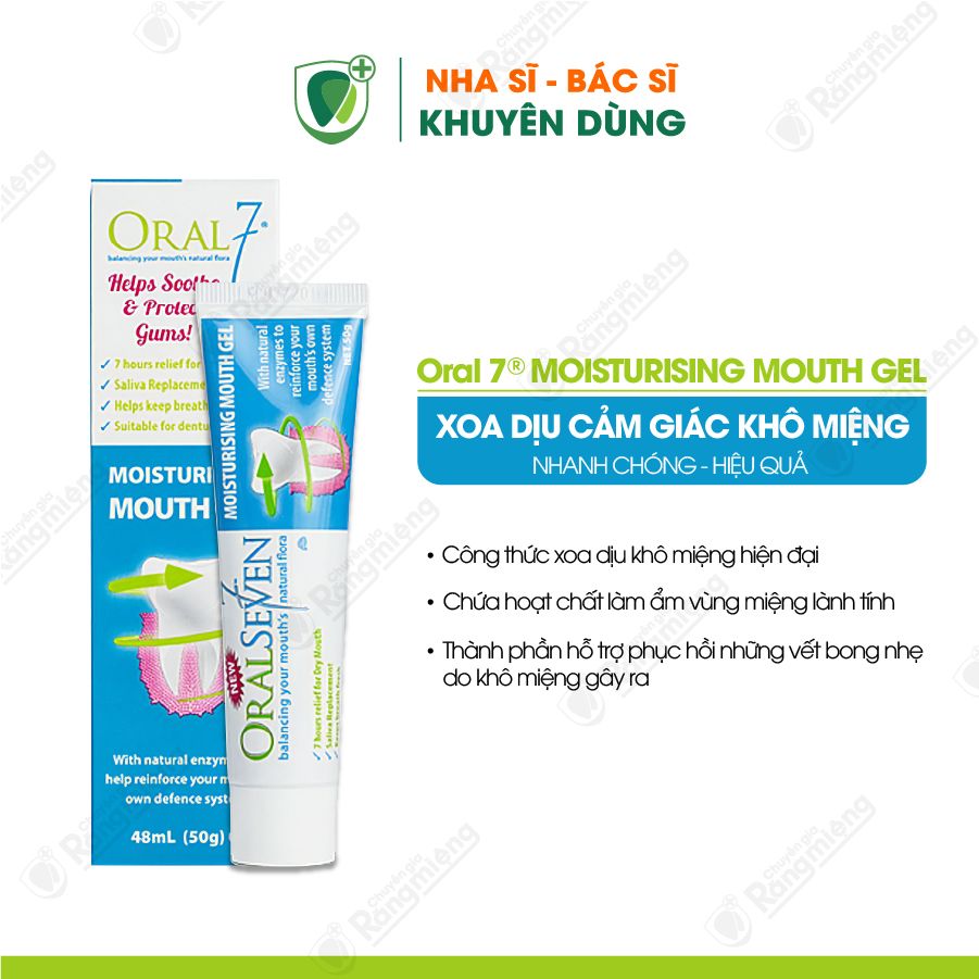 Gel bôi giữ ẩm miệng Oral7 Moisturising 50g