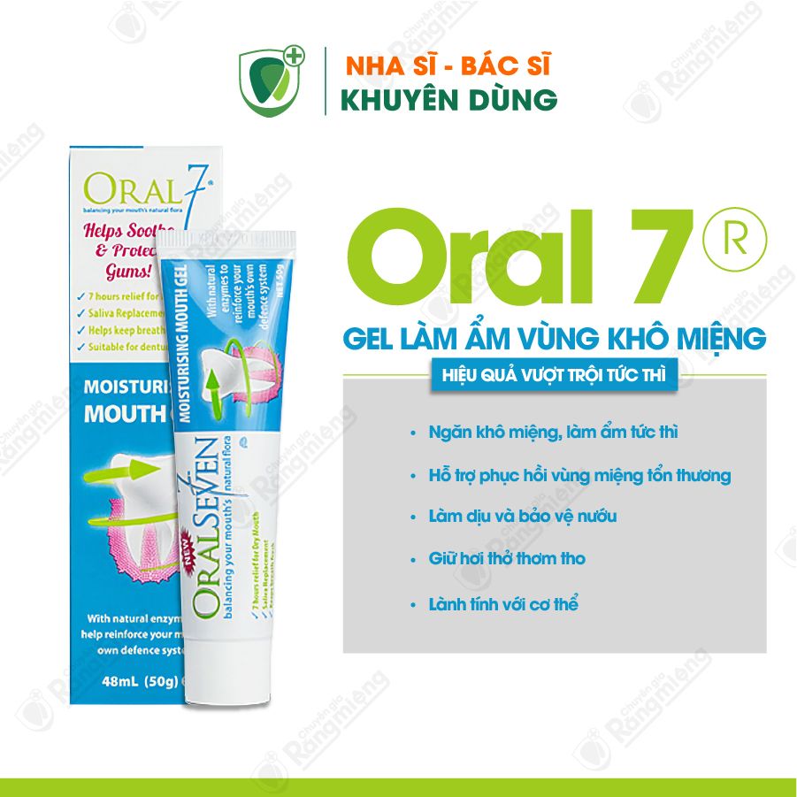 Gel bôi giữ ẩm miệng Oral7 Moisturising 50g