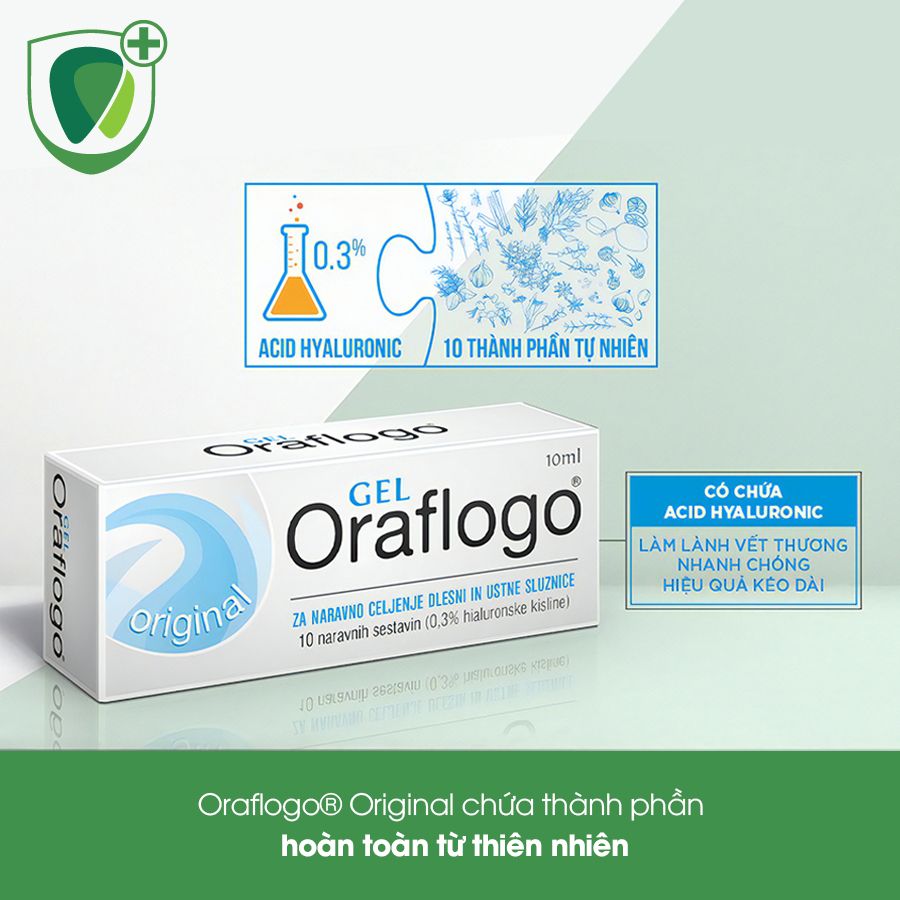 Gel Bôi Điều Trị Sưng Viêm, Nhiệt Miệng Oraflogo® Gel, 10ml