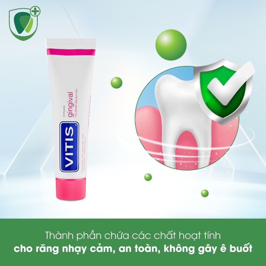 Kem đánh răng cho nướu nhạy cảm Vitis Gingival