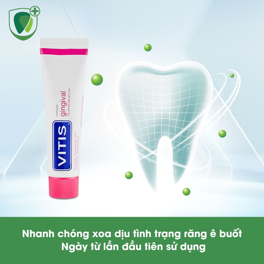 Kem đánh răng điều trị và ngăn ngừa ê buốt Vitis Sensitive, 100ml