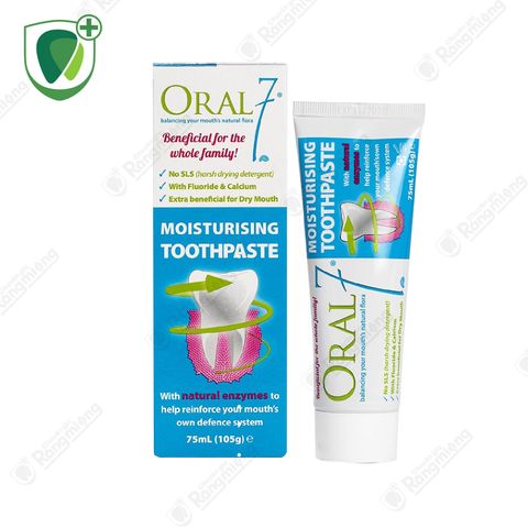 Kem đánh răng giữ ẩm Oral7 Moisturising Toothpaste 75ml/105gr