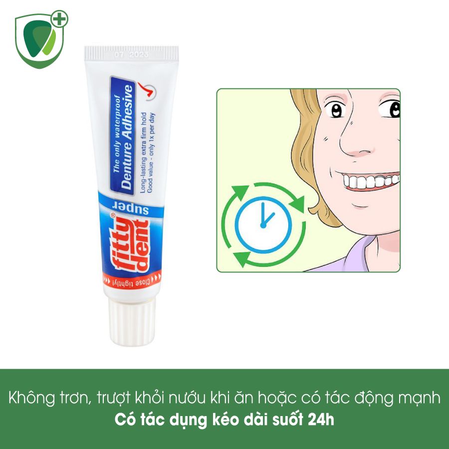 Keo dán hàm giả Super Denture Adhesive - Fittydent