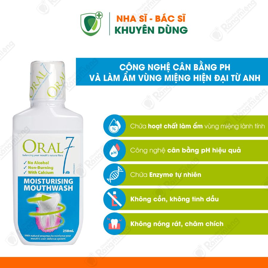 Nước súc miệng giữ ẩm ORAL7 dùng cho người khô miệng