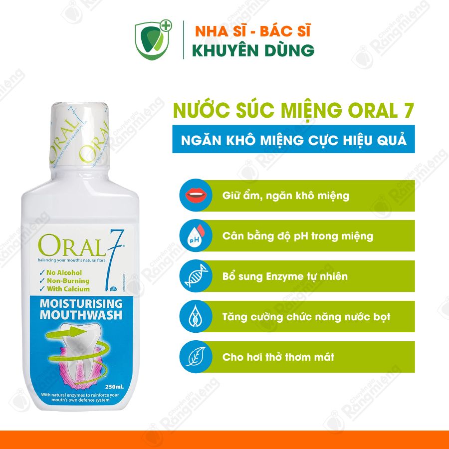 Nước súc miệng giữ ẩm ORAL7 dùng cho người khô miệng