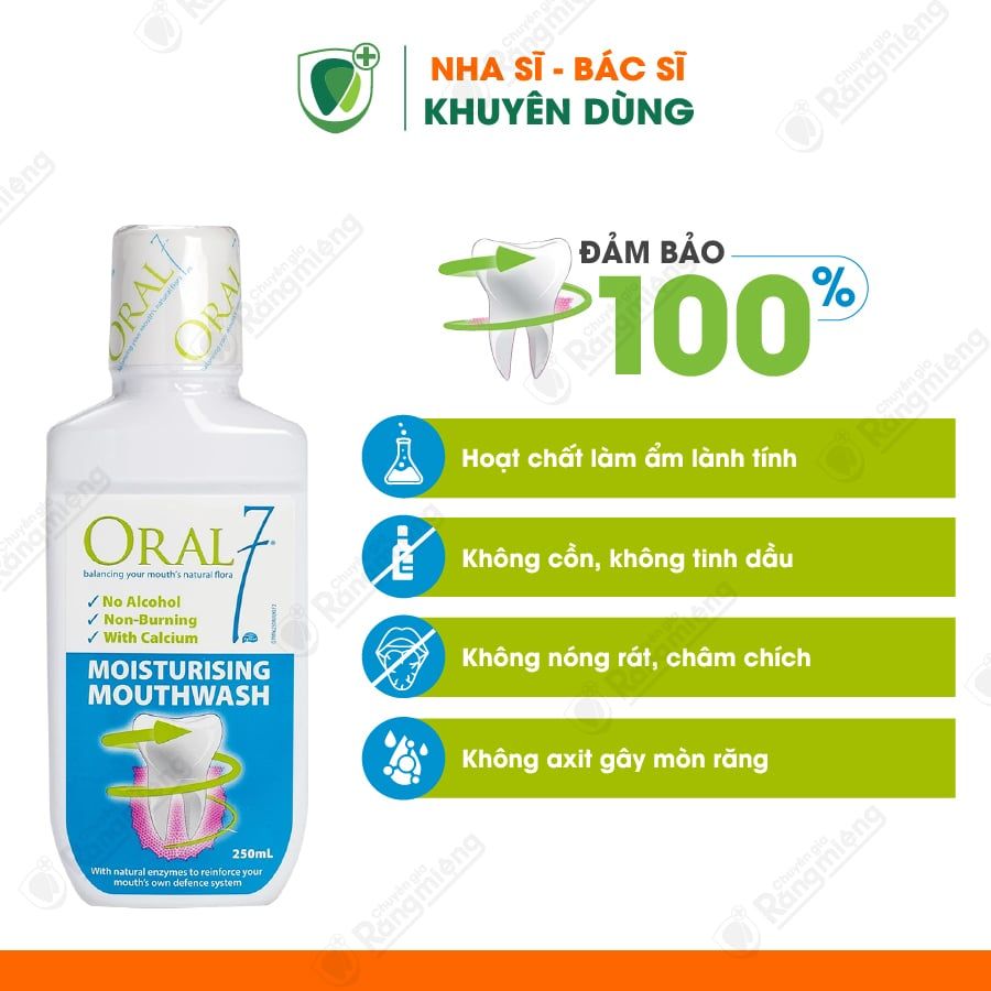 Nước súc miệng giữ ẩm ORAL7 dùng cho người khô miệng