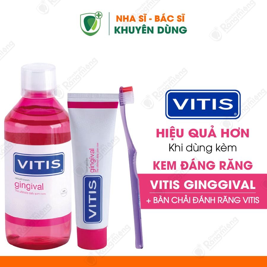 Nước súc miệng cho nướu nhạy cảm Vitis Gingival