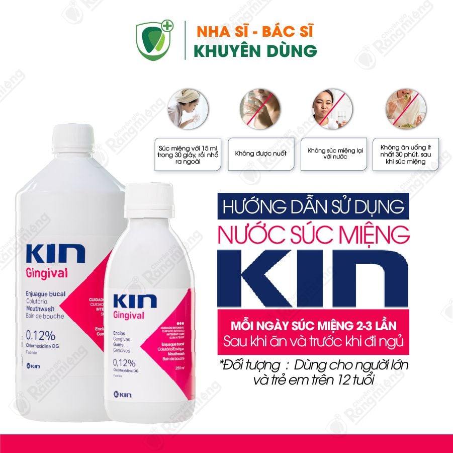 Nước Súc Miệng Kin Gingival Mouthwash 250ml/1000ml