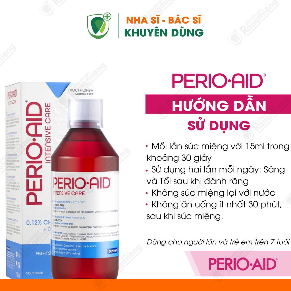 Nước súc miệng sát khuẩn Perio-Aid Intensive Care