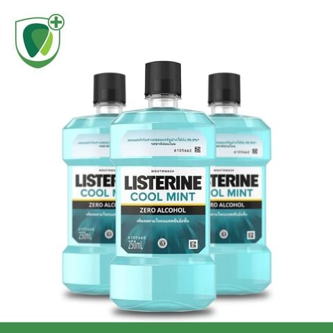 Nước súc miệng Listerine Cool Mint Zero Alcohol 250ml